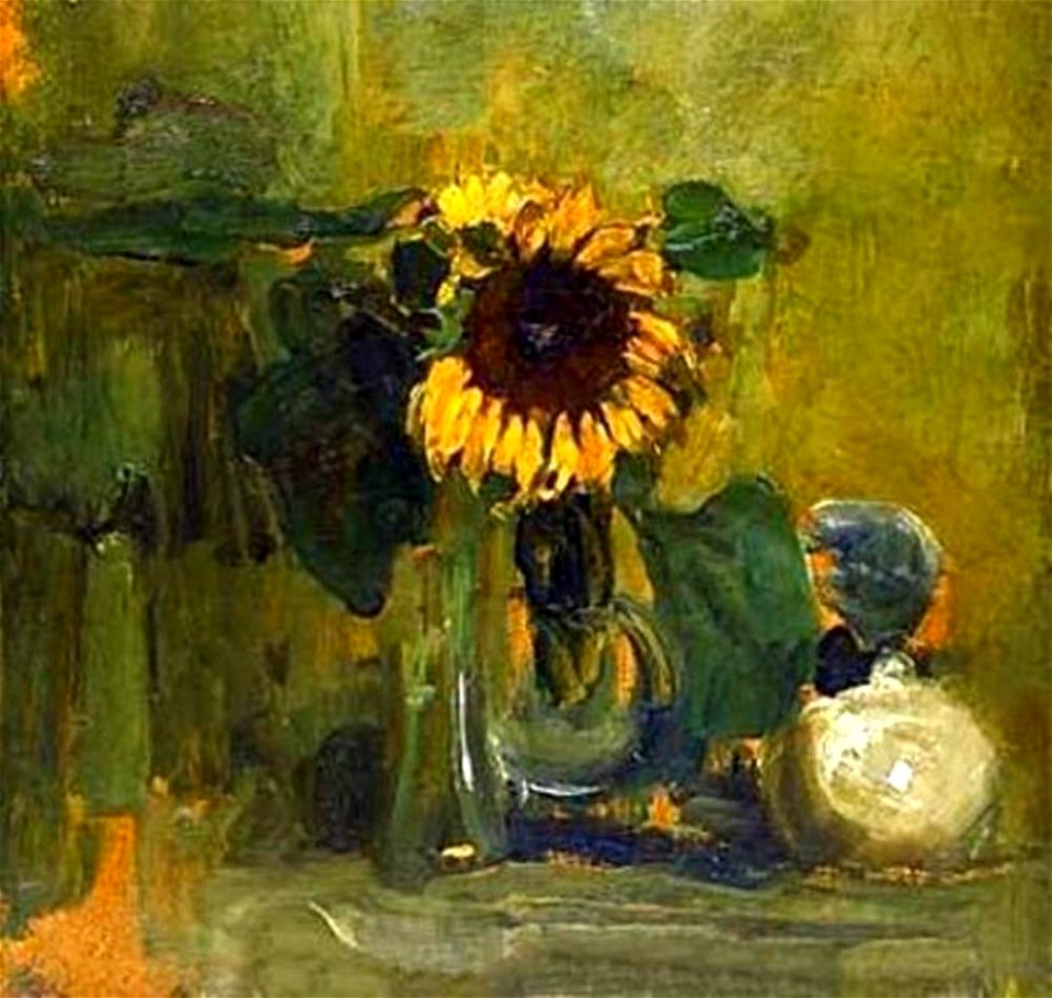 Piet Mondriaan - Sunflower in a vase - 1991.214 - Detroit Institute of Arts
