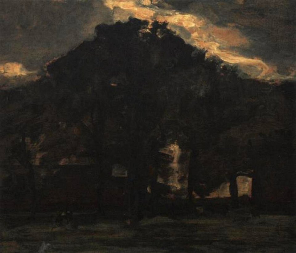Piet Mondriaan - Farmstead under oak trees III - A540 - Piet Mondrian, catalogue raisonné