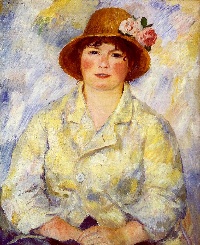 Pierre-Auguste Renoir, Portrait of Madame Renoir (c. 1885, small)