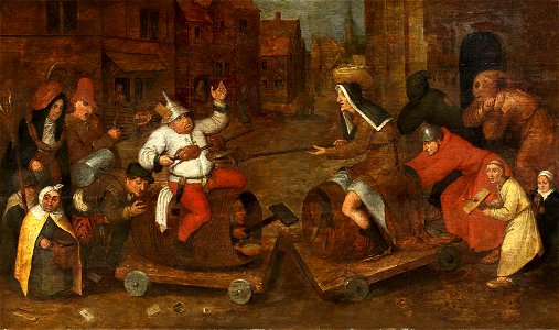 Pieter Brueghel (Umkreis) Der Streit zwischen Fastnacht und Fastenzeit