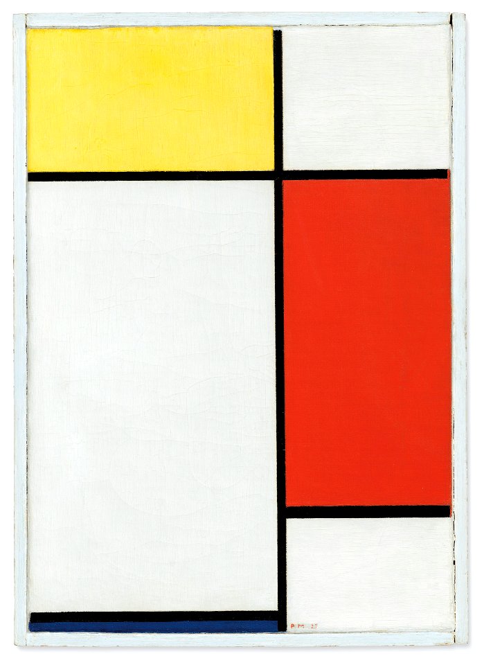 Piet mondrian composition no ii with yellow red and blue041315)