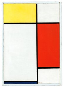 Piet mondrian composition no ii with yellow red and blue041315). Free illustration for personal and commercial use.