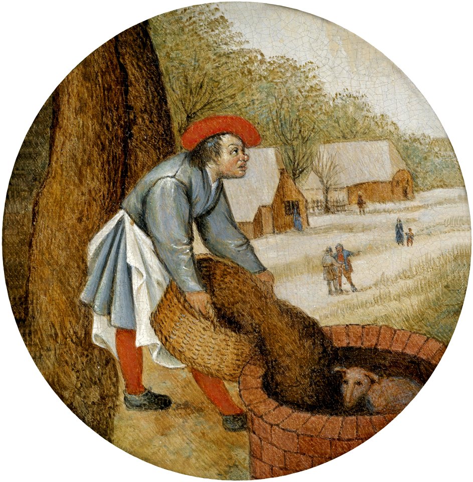 Pieter Brueghel de Jonge - De boer giet de bronnen