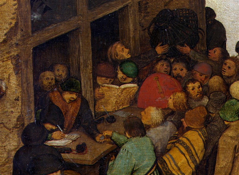 Pieter Bruegel der Ältere - Volkszählung zu Bethlehem (Steuereinnehmer)