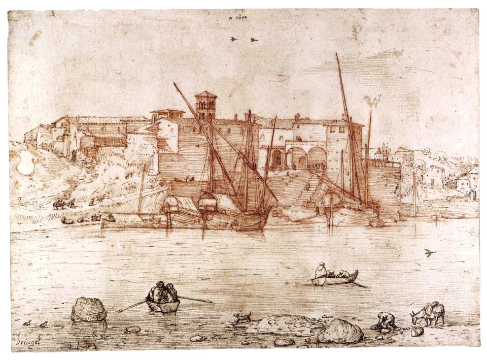 Pieter Bruegel the Elder - ca. 1552-54 - Ripa Grande in Rome