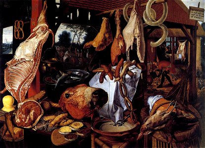 Pieter Aertsen - Butcher's Stall - WGA00066
