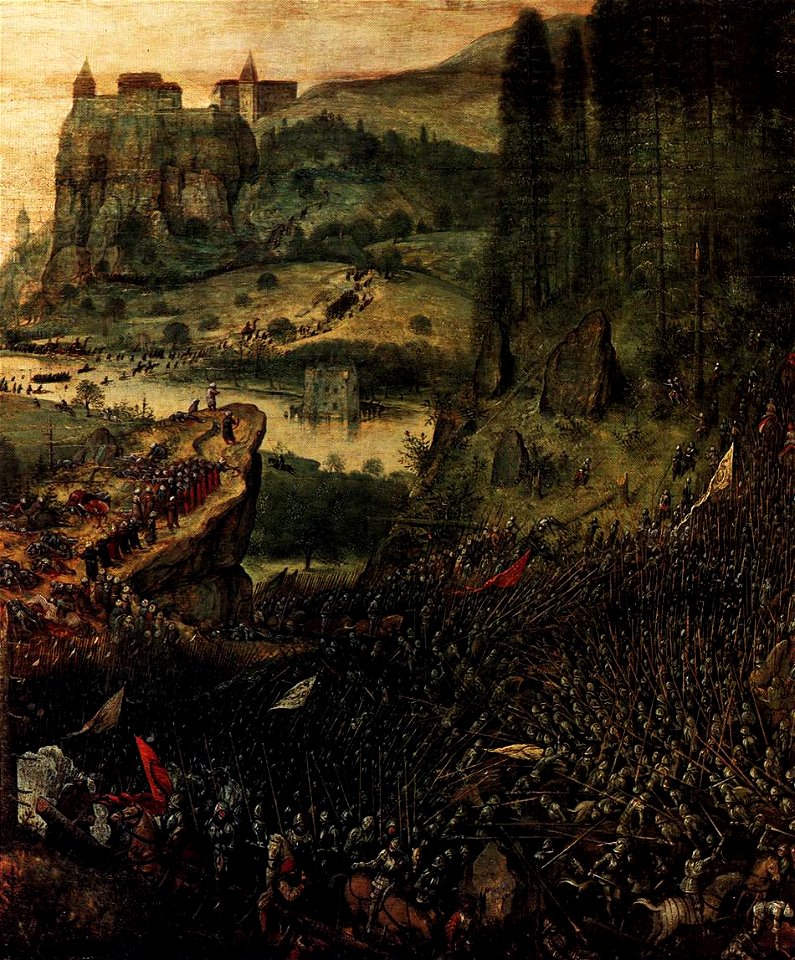 Pieter Bruegel the Elder - The Suicide of Saul (detail) - WGA3326