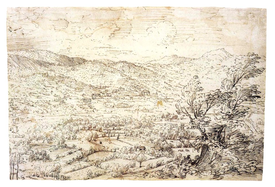 Pieter Bruegel the Elder - ca. 1552 - Mountain Landscape with Ridge and Valley