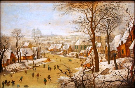 Pieter Brueghel de Jonge - Winterlandschap met vogelval