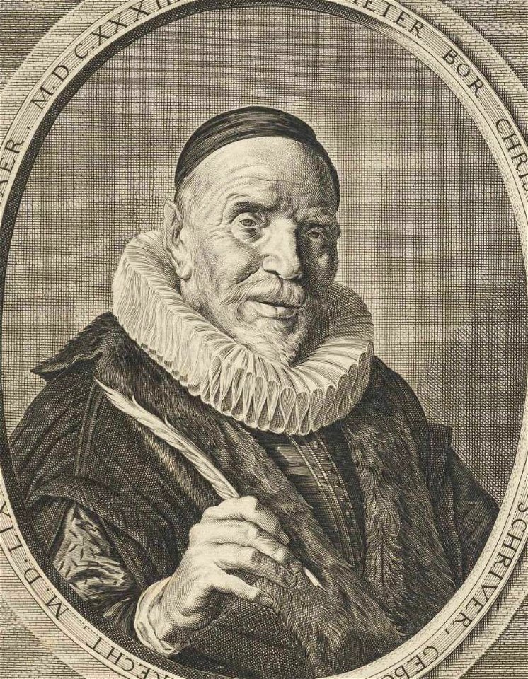 Pieter Christiaensz Bor - Frans Hals pinxit - Adriaen Matham sculpsit 1634 (cropped)
