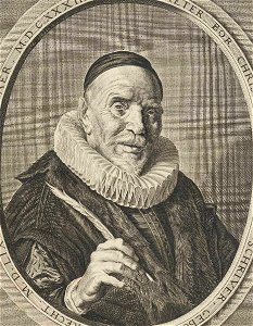 Pieter Christiaensz Bor - Frans Hals pinxit - Adriaen Matham sculpsit 1634 (cropped)