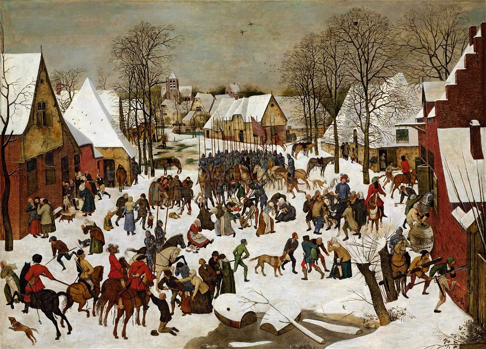 Pieter Brueghel de Jonge - Een winterlandschap met de moord op de Onnozele