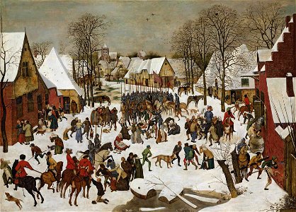 Pieter Brueghel de Jonge - Een winterlandschap met de moord op de Onnozele
