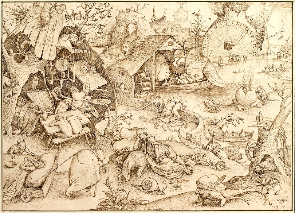 Pieter Bruegel the Elder - Desidia (Sloth), 1557 - Google Art Project