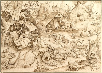 Pieter Bruegel the Elder - Desidia (Sloth), 1557 - Google Art Project