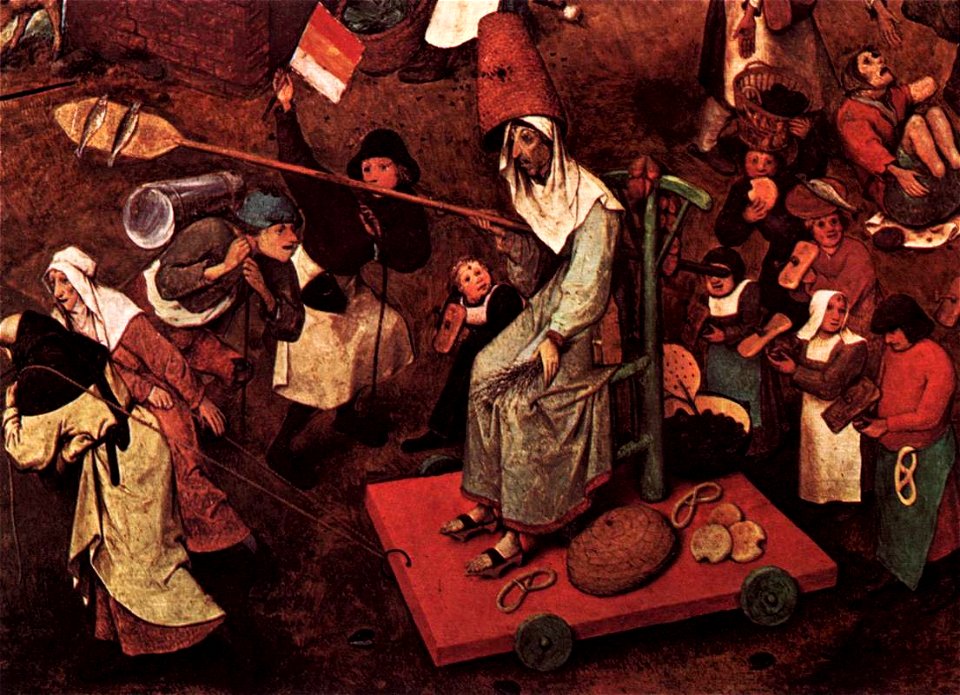 Pieter Bruegel the Elder - The Fight between Carnival and Lent (detail) - WGA3375
