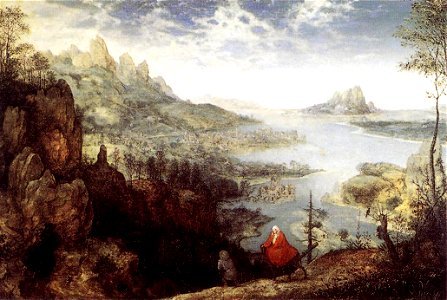 Pieter Bruegel the Elder - Landscape with the Flight into Egypt - WGA03341. Free illustration for personal and commercial use.