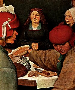 Pieter Bruegel the Elder - Peasant Wedding (detail) - WGA3492
