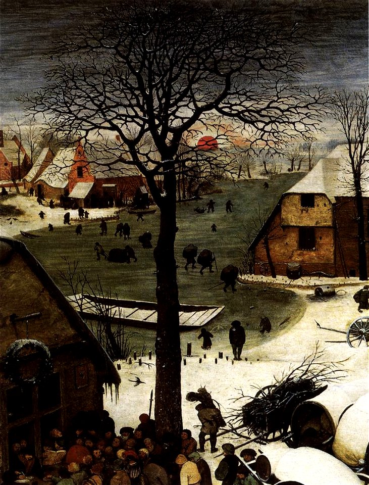 Pieter Bruegel the Elder - The Census at Bethlehem (detail) - WGA03387