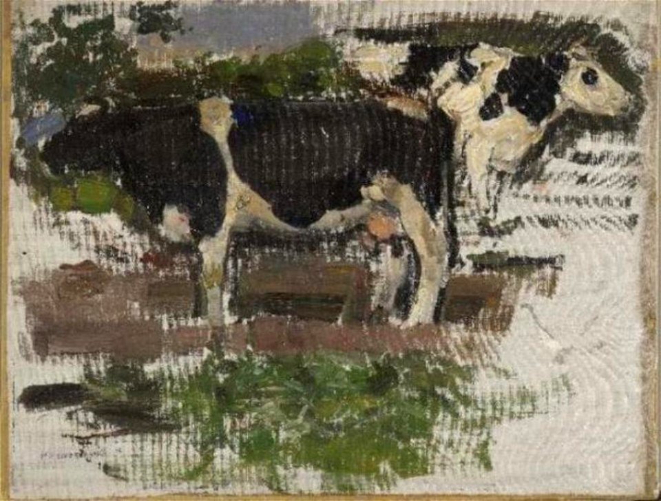 Piet Mondriaan - Study of two cows - 0334273 - Kunstmuseum Den Haag