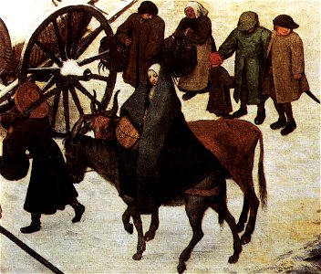 Pieter Bruegel the Elder - The Census at Bethlehem (detail) - WGA03381