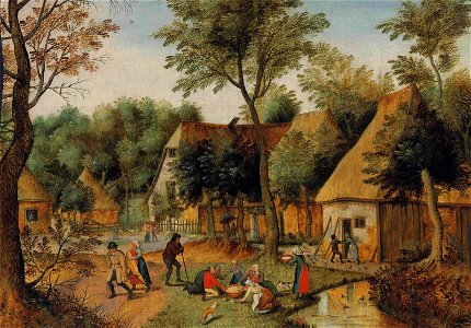 Pieter Brueghel de Jonge - Etenstijd in het land