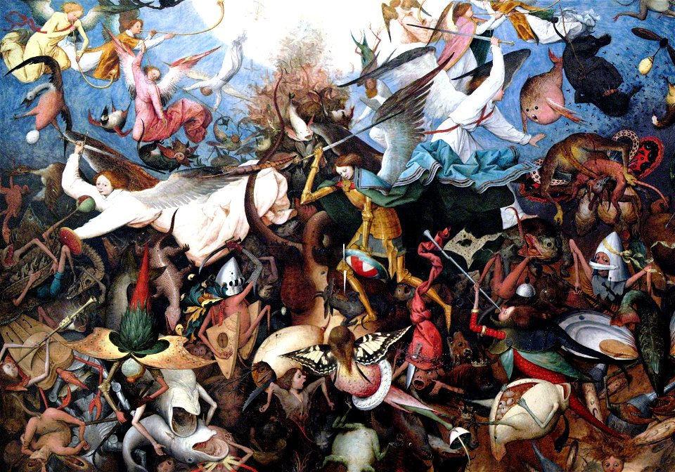 Pieter Bruegel I-Fall of rebel Angels (merge)