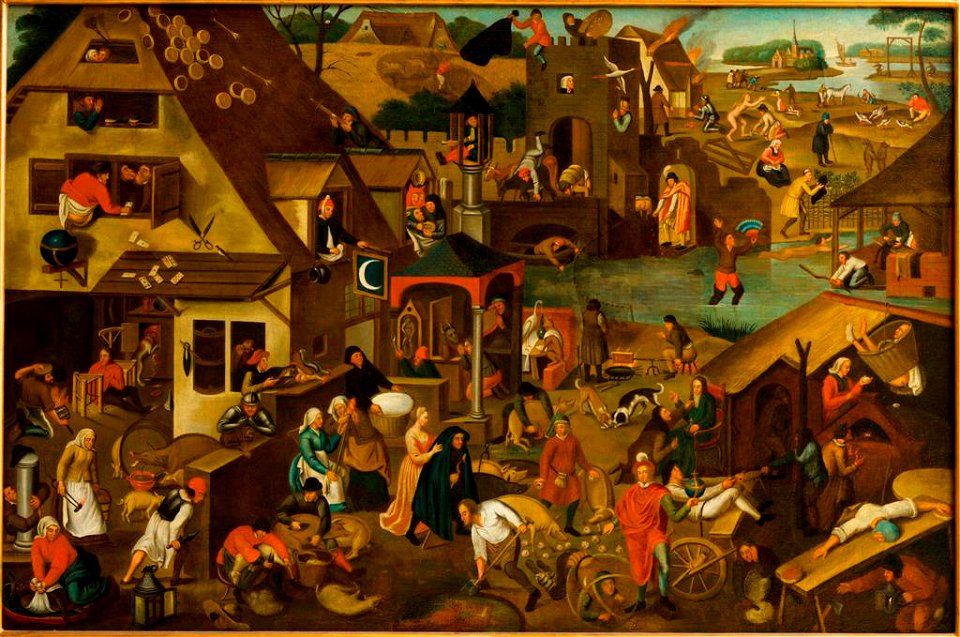 Pieter Bruegel de Oude - Vlaamse spreekwoorden 08873