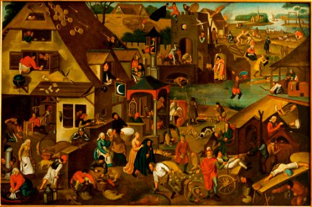 Pieter Bruegel de Oude - Vlaamse spreekwoorden 08873