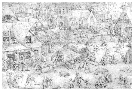 Pieter Bruegel the Elder - The Fair at Hoboken - WGA03527. Free illustration for personal and commercial use.