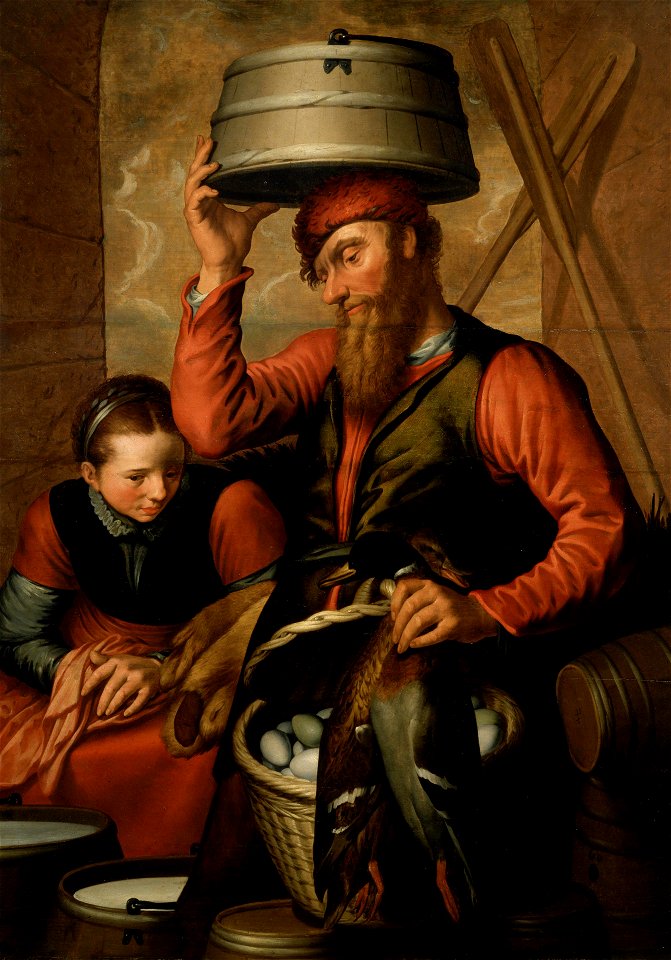 Pieter Aertsen — Seller of game (2684×3840)