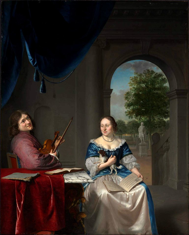 Pieter Cornelisz van Slingelandt - Johan van Musschenbroek and His Wife - 1981.133 - Museum of Fine Arts