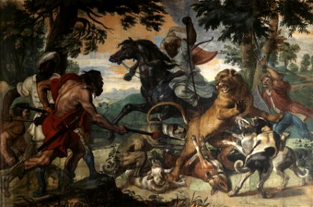Pieter Boel and Abraham van Diepenbeek - Lion Hunting