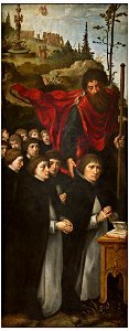 Pieter Coecke van Aelst - James the Greater with Worshipers