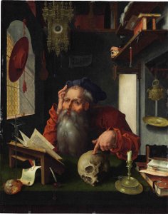 Pieter Coecke van Aelst - Saint Jerome in His Study. Free illustration for personal and commercial use.