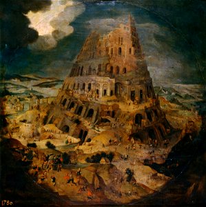 Pieter Brueghel de Jonge - De bouw van de toren van Babel. Free illustration for personal and commercial use.