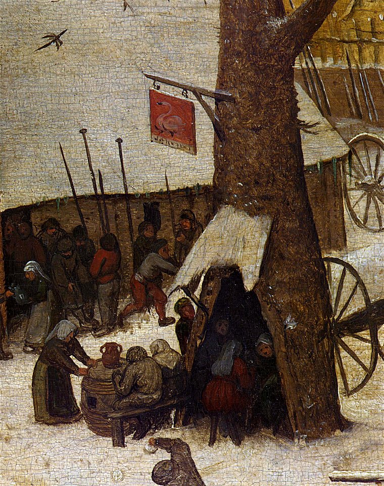Pieter Bruegel der Ältere - Volkszählung zu Bethlehem (Ausschank)
