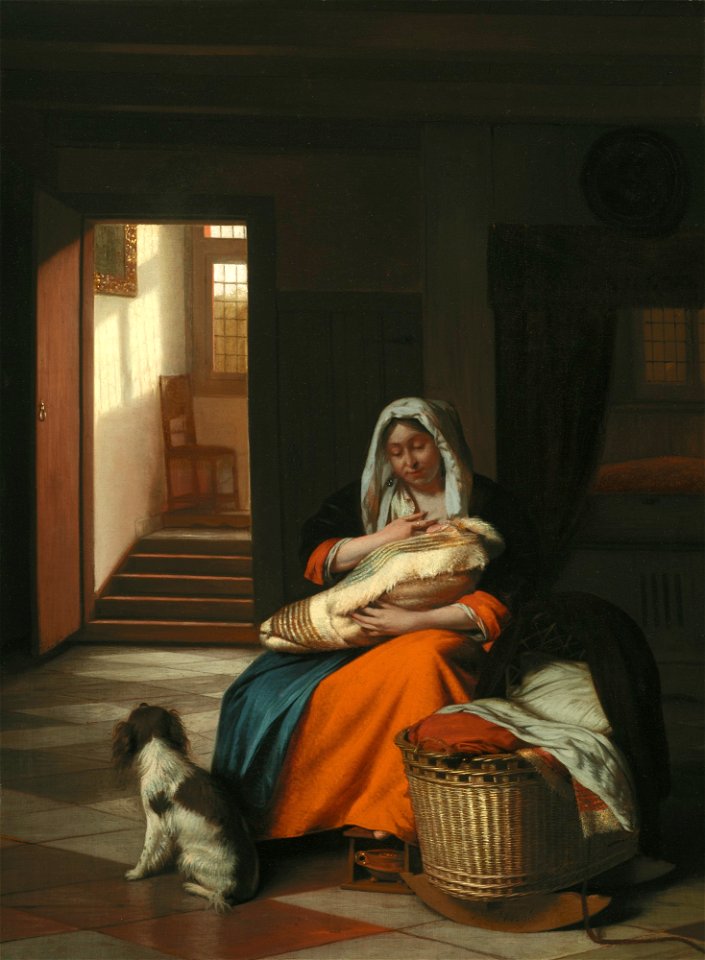 Pieter de Hooch - Mother Nursing Her Child - 89.39 - Detroit Institute of Arts