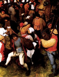 Pieter Bruegel the Elder - Wedding Dance in the Open Air (detail) - WGA03506