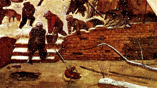 Pieter Bruegel the Elder - Adoration of the Kings in the Snow (detail) - WGA03467