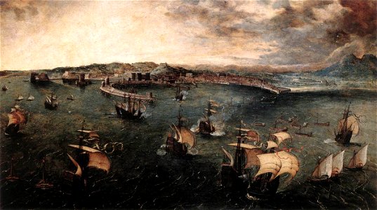 Pieter Bruegel the Elder - Naval Battle in the Gulf of Naples - WGA03522