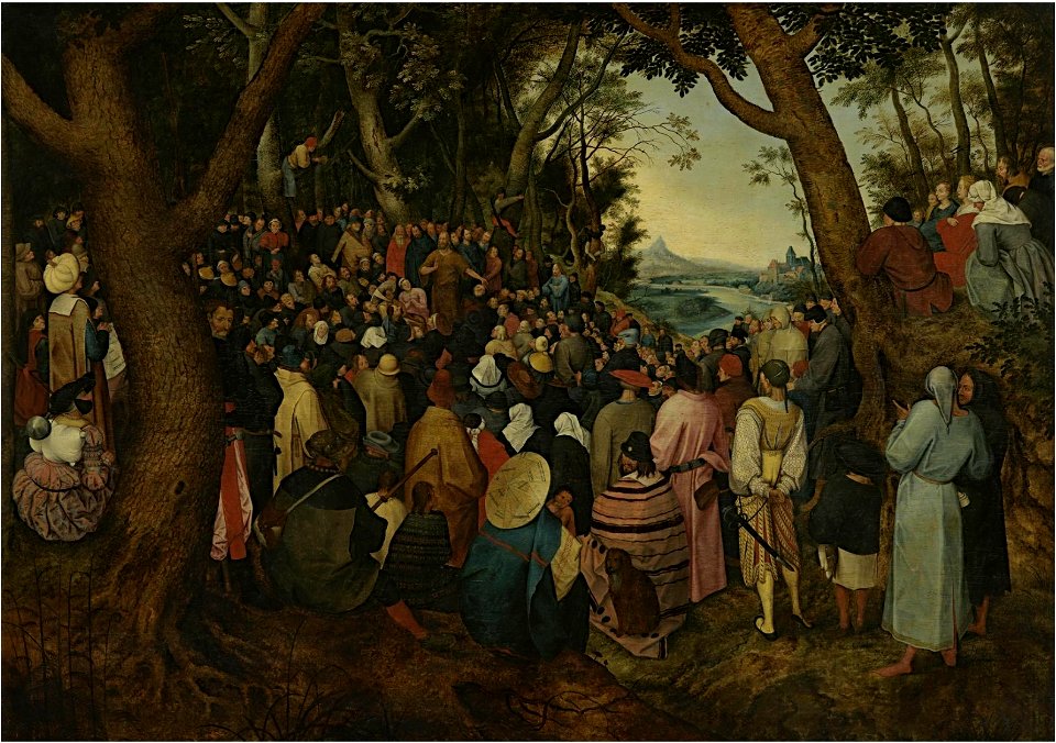 Pieter Brueghel (II) - St John the Baptist Preaching, Groeningemuseum