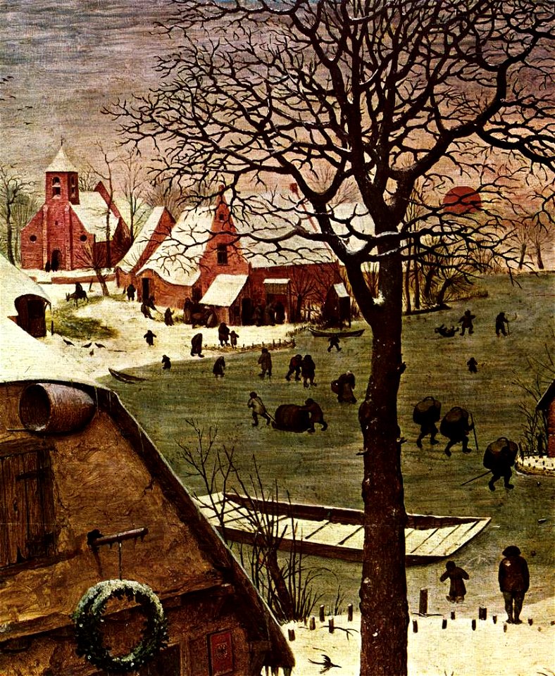 Pieter Bruegel the Elder - The Census at Bethlehem (detail) - WGA03386