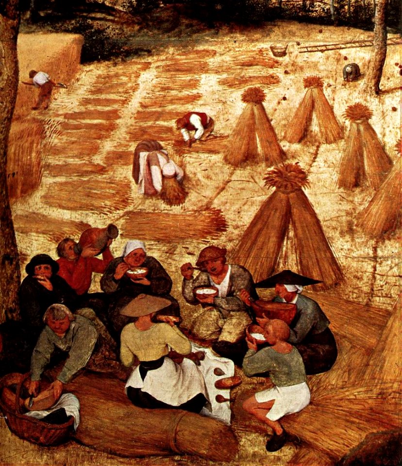 Pieter Bruegel the Elder - The Corn Harvest (detail) - WGA3455