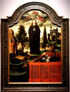 Pieter claissens, allegoria dell'immacolata concezione, 1550-75 ca. 01