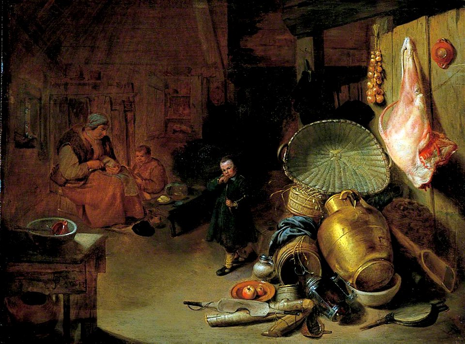 Pieter Jacobsz. Duyfhuysen (1608-1677) - Interior with Figures - 1928P205 - Birmingham Museums Trust