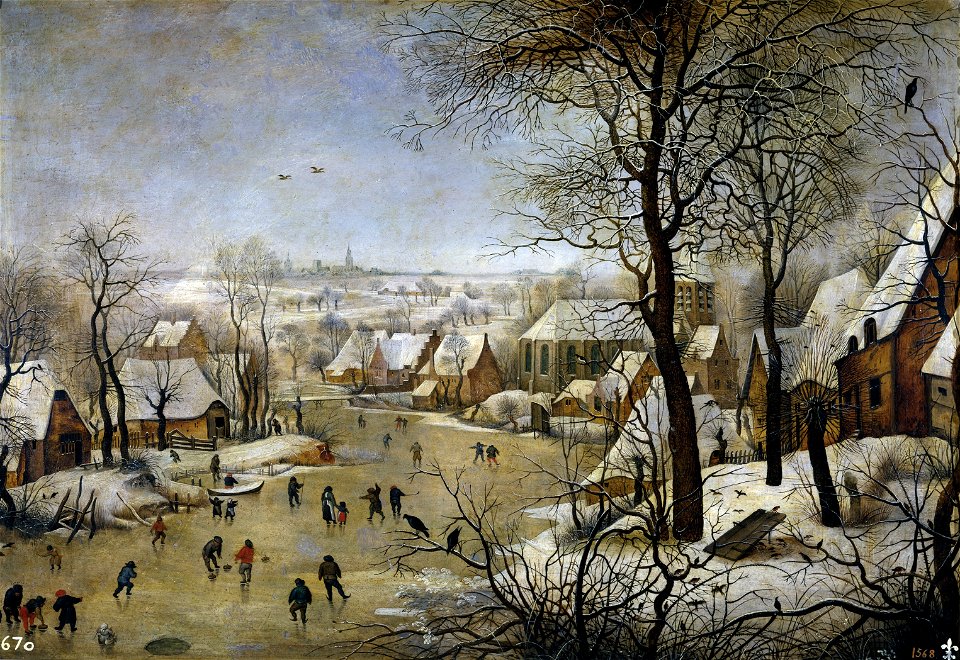 Pieter Brueghel the Younger - Winter Landscape with a Bird-trap - WGA03617