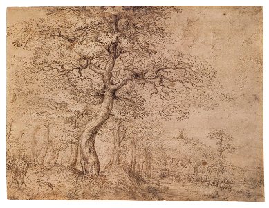 Pieter Bruegel the Elder - 1552 - Wooded Landscape with Mills