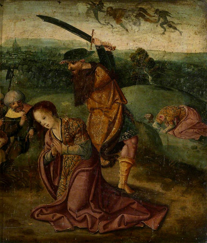 Pieter Coecke van Aelst the elder (1502-1550) (follower of) - The Oxburgh Retable, The Martyrdom of Saint Barbara - 1209874.9 - National Trust