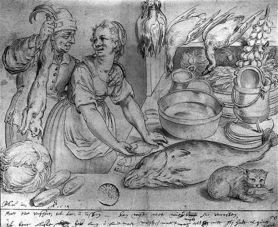 Pieter Feddes - Kitchen Scene - WGA07783